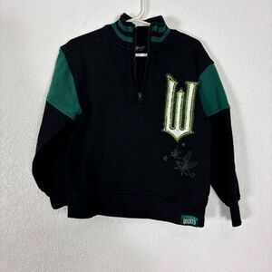 Wicked A Collection by Paul Tazewell Black Quarter Zip Pullover Sweatshirt Kid's